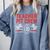 Teacher Pit Crew Race Car Driver Costume Men Women Kids Comfort Colors Sweatshirt Blue Jean