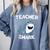 Teacher Shark Teaching Back To School Kindergarten Comfort Colors Sweatshirt Blue Jean