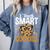 Teacher I Teach Smart Cookies Nerd Comfort Colors Sweatshirt Blue Jean