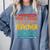 Teacher Voice Teacherlife Primary School Teacher Comfort Colors Sweatshirt Blue Jean