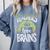 Teachers Love Zombie Teacher Halloween Fun Comfort Colors Sweatshirt Blue Jean