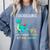 Teachersaurus Like A Normal Teacher But More Awesome Comfort Colors Sweatshirt Blue Jean