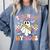 Teaching My Boos Ghost Teacher Cute Groovy Halloween Teacher Comfort Colors Sweatshirt Blue Jean