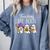 Teaching My Boos Ghost Teacher Halloween Spooky Educator Comfort Colors Sweatshirt Blue Jean