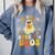 Teaching My Pre-K Boos Crew Teachers Halloween Ghost Comfort Colors Sweatshirt Blue Jean