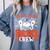 Team Para Boo Crew Halloween Ghost Paraprofessional Teacher Comfort Colors Sweatshirt Blue Jean