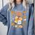 Team TK Crew Preppy Coquette Bow Pumpkin Fall TK Teacher Comfort Colors Sweatshirt Blue Jean