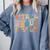 I Tell Young People About Dead People Groovy History Teacher Comfort Colors Sweatshirt Blue Jean