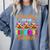 Thankful For My 3rd Grade Turkeys Thanksgiving Teacher Kids Comfort Colors Sweatshirt Blue Jean
