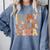 In My Thankful Teacher Era Cute Groovy Thanksgiving Teacher Comfort Colors Sweatshirt Blue Jean