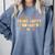 Think Happy Thoughts Teens Spring Positive Message Teachers For Men Women Girls Kids Comfort Colors Sweatshirt Blue Jean
