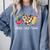 Tie Dye Hippie Peace Love Teach Teacher Appreciation Comfort Colors Sweatshirt Blue Jean