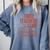 Tired Teachers Club Comfort Colors Sweatshirt Blue Jean