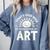 Today’s Good Mood Is Sponsored By Art Teacher Sun Tee Comfort Colors Sweatshirt Blue Jean