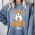 Toddler Boo Crew Babysitters Daycare Teacher Halloween Party Comfort Colors Sweatshirt Blue Jean