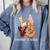 History Teacher Love Autumn Fall Gnome For Teachers For Men Women Comfort Colors Sweatshirt Blue Jean