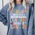Tough Enough To Be a Paraprofessional Groovy Sped Teacher Comfort Colors Sweatshirt Blue Jean