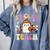 Trick Or Teach Ghost Teacher School Halloween Men Women Comfort Colors Sweatshirt Blue Jean