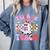 Trick Or Teach Halloween Teacher Floral Ghost Groovy Comfort Colors Sweatshirt Blue Jean Trick Or Teach Halloween Teacher Floral Ghost Groovy Comfort Colors Sweatshirt Blue Jean