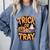 Trick Or Tray Halloween Cafeteria Teacher School Comfort Colors Sweatshirt Blue Jean Trick Or Tray Halloween Cafeteria Teacher School Comfort Colors Sweatshirt Blue Jean