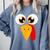 Turkey Face Halloween Costume Thanksgiving Teacher Nurse Comfort Colors Sweatshirt Blue Jean Turkey Face Halloween Costume Thanksgiving Teacher Nurse Comfort Colors Sweatshirt Blue Jean