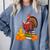 Turkey Reading Books Fall Thanksgiving Teacher Book Comfort Colors Sweatshirt Blue Jean
