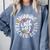 Twin Day For Spirit Week Teacher Bestie Matching Comfort Colors Sweatshirt Blue Jean