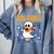 Van Ghost Art Teacher Halloween Van Gogh Starry Night Comfort Colors Sweatshirt Blue Jean