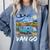 Van Go Retro Vanlife Art Teacher Comfort Colors Sweatshirt Blue Jean