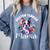 Watercolor Floral Boston Terrier Mama Dog Lover Mother's Day For Men Women Girls Kids Comfort Colors Sweatshirt Blue Jean
