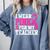 I Wear Pink For My Teacher Breast Cancer Awareness Comfort Colors Sweatshirt Blue Jean I Wear Pink For My Teacher Breast Cancer Awareness Comfort Colors Sweatshirt Blue Jean