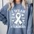 I Wear Pink For My Teacher Cancer Awareness Comfort Colors Sweatshirt Blue Jean