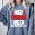 We Wear Red For Red Ribbon Week Awareness Mothers Teachers Comfort Colors Sweatshirt Blue Jean We Wear Red For Red Ribbon Week Awareness Mothers Teachers Comfort Colors Sweatshirt Blue Jean