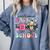 Welcome Back To School 2024 Teachers Students First Day Comfort Colors Sweatshirt Blue Jean