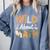 Wild About Math Cute Teacher Student Math Club Comfort Colors Sweatshirt Blue Jean