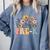 Wildflower Pre-K Preschool Team Floral Teacher Girls Comfort Colors Sweatshirt Blue Jean
