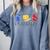 Women Art Teacher Back To School Artist Primary Color Theory Comfort Colors Sweatshirt Blue Jean
