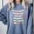In A World Where You Can Be Anything Be Kind Girls Teachers Comfort Colors Sweatshirt Blue Jean