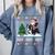 Xmas Tree Lighting Santa Riding Boston Terrier Christmas Comfort Colors Sweatshirt Blue Jean
