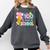 100 Days Of School Preppy 100th Day Of School Teachers Girls Comfort Colors Sweatshirt Pepper