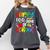 100th Day Of School Teachers Kids Girls Child Happy 100 Days Comfort Colors Sweatshirt Pepper