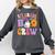 1st Grade Boo Crew Spooky First Grade Halloween Teacher Comfort Colors Sweatshirt Pepper