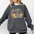 2nd Second Grade Teacher Appreciation Teaching Wildflowers Comfort Colors Sweatshirt Pepper