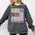 Art Teacher Life Retro Groovy Teaching Future Artists Comfort Colors Sweatshirt Pepper