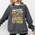 Back To School Dinosaur Social Studies Teacher Student Comfort Colors Sweatshirt Pepper