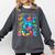 Back To School Eighth 8th Grade Tie Dye Typography Teacher Comfort Colors Sweatshirt Pepper