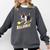 Ballaholic Boston Terrier Dog Chasing Bostie Ball Comfort Colors Sweatshirt Pepper