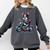 Biker Boston Terrier Dog Riding Motorbike Comfort Colors Sweatshirt Pepper