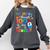 I Blasted Through 100 Days Of School 100th Day Teacher Kids Comfort Colors Sweatshirt Pepper