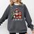 Boston Terrier Christmas Dogs Santa Reindeer Elf Comfort Colors Sweatshirt Pepper